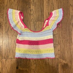 Cute summer knit crop top!
